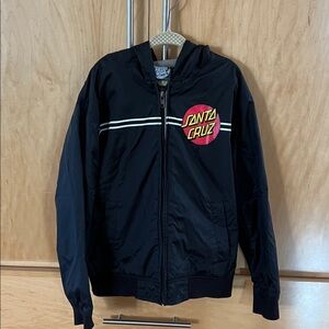 Santa Cruz Black Jacket with Red and Yellow Logo